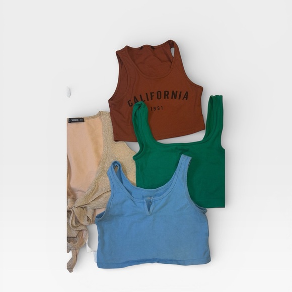 SMALL BUNDLE 18 Total Tops Going Out Crop Tops Misc Brands Brandy Melville SHEIN - Picture 10 of 11
